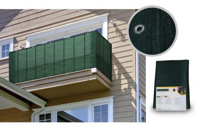 ব্যালকনি Hdpe শেড নেট 0.9x5m UV পাল ফিনিশিং 2